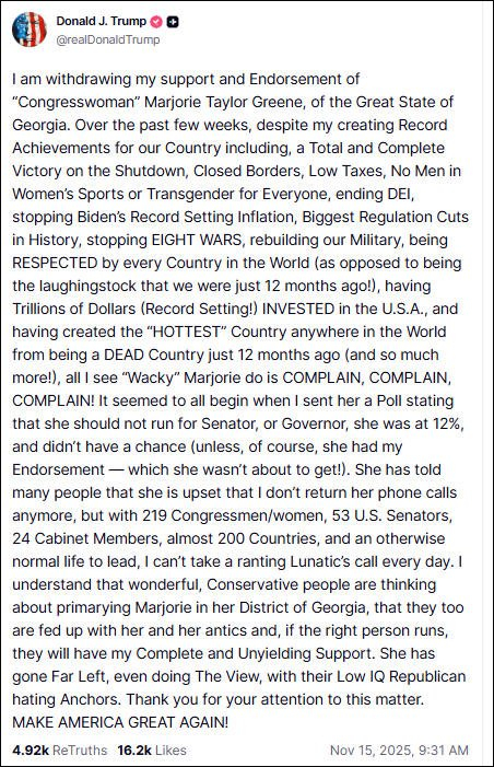 MAGA分裂？特朗普突然爆发：咆哮的疯子