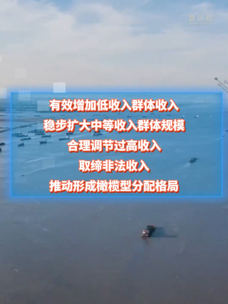 新征程・新蓝图｜实施城乡居民增收计划 推动形成橄榄型分配格局