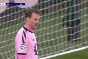 5战全胜登顶！阿森纳3-1力克拜仁 廷伯小马丁破门诺伊尔超巨失误