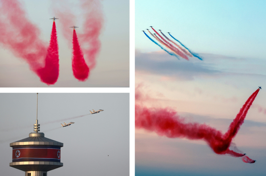 金正恩携女着“亲子装”出席朝鲜空军活动，新导弹亮相