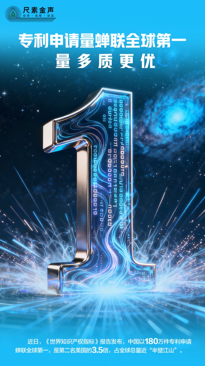 尺素金声｜专利申请量蝉联全球第一，量多质更优