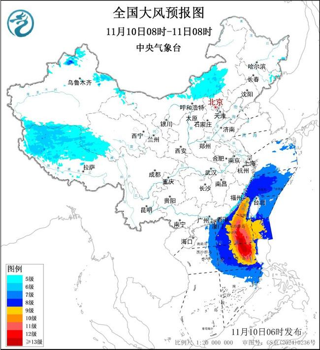 大风黄色预警!新疆河北等10省区有大风 阵风可达8级