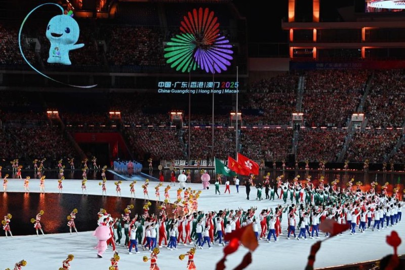 全运会|体育强国梦 潮涌大湾区――第十五届全国运动会开幕式侧记