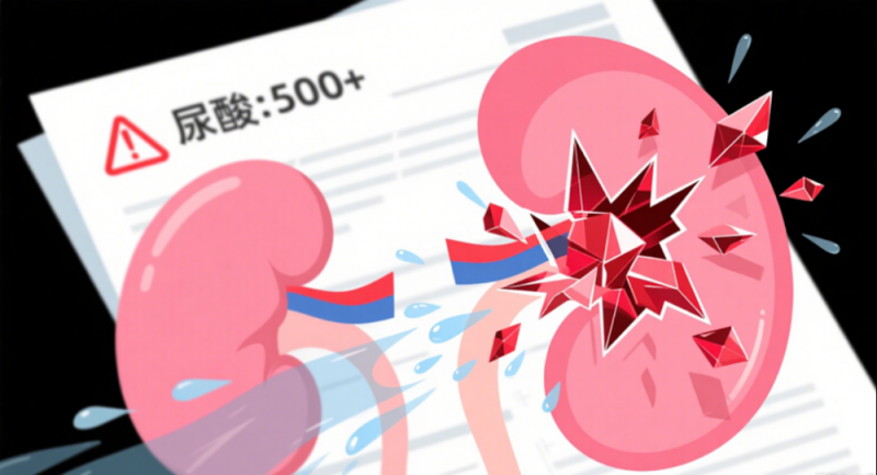 尿酸500+没症状？你的肾脏可能正在被“玻璃渣”祸害！
