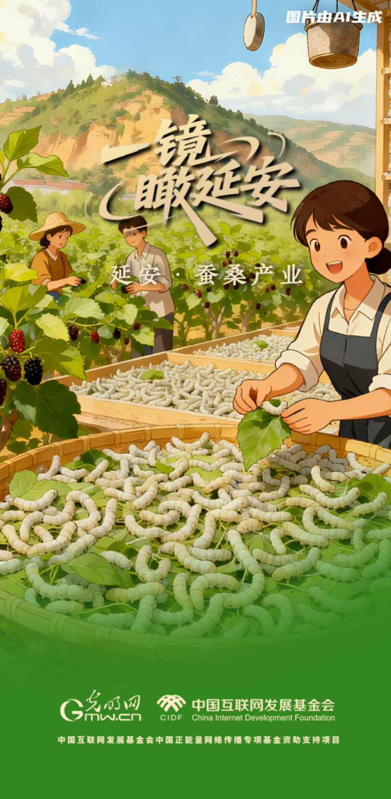 【一镜瞰延安・AI海报】苹果甜、光伏亮……这些产业有了“新花样”