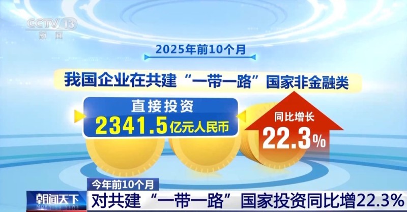 视频丨今年前10个月 我国全行业对外直接投资同比增长7%
