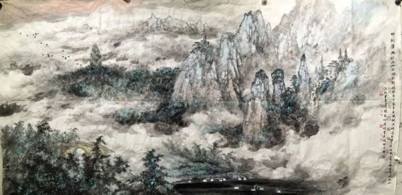 以笔墨铸时代风骨 用绘画助文化发展――北派山水艺术中心画家湖南采风创作行