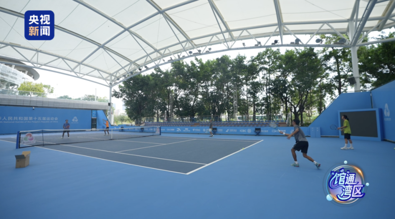 “馆”通湾区丨中国网球新秀集结!十五运横琴智能球场细节拉满