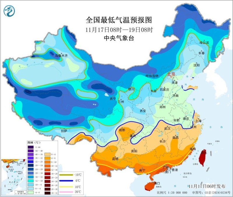 寒潮继续深入南下 南方地区气温将大“跳水”