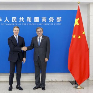 王文涛部长会见美国驻华大使庞德伟