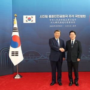 习近平同韩国总统李在明会谈