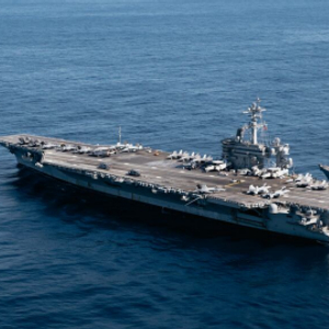 打捞南海坠机，美军换了艘航母