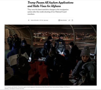 “永久暂停移民”再次“撕裂”美国社会