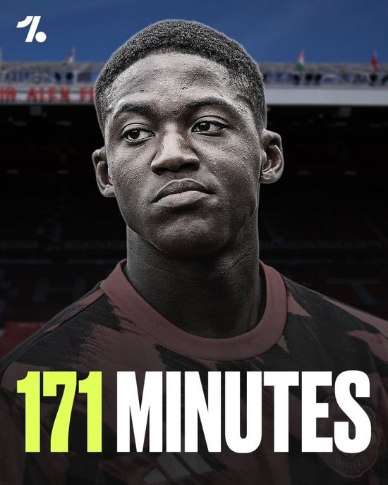 板凳坐穿…20岁梅努英超0首发9替补4次未出场，身价4500万队内第5