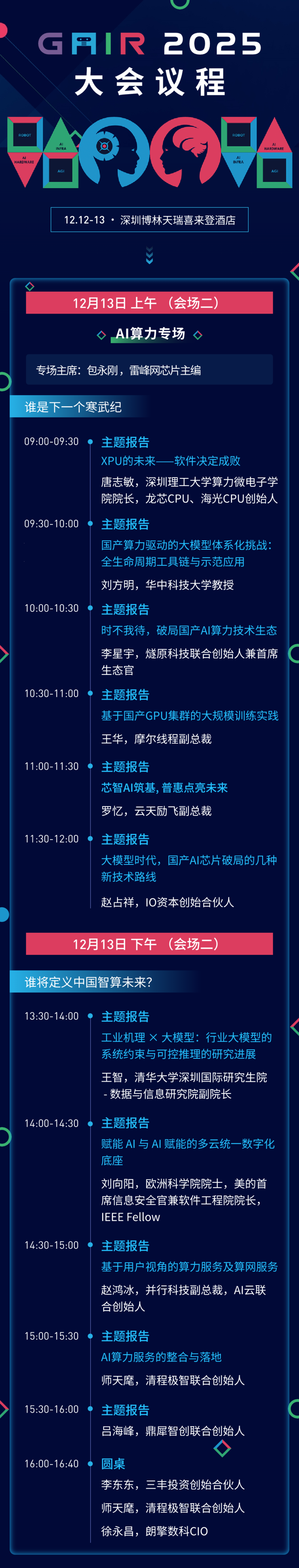 第八届GAIR全球人工智能与机器人大会,议程正式公布