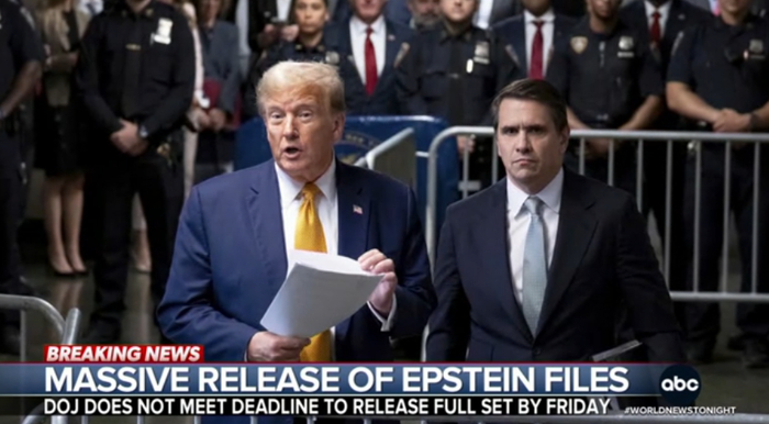 美国司法部二号人物：没有删掉爱泼斯坦案中提及特朗普的内容