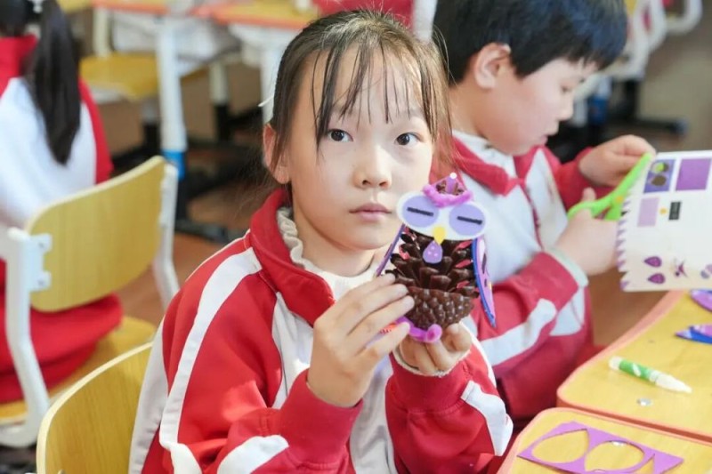 “美林美育大课堂”走进校园|松塔猫头鹰“变身记”