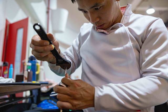 轮椅上的“剑客”