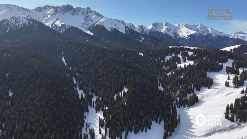 瞰中国・冰雪冬韵｜新疆昌吉：雪落天山入画来