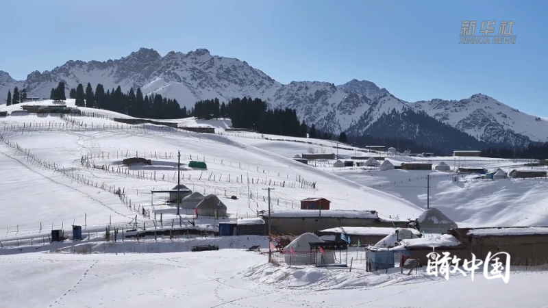 瞰中国・冰雪冬韵｜新疆昌吉：雪落天山入画来