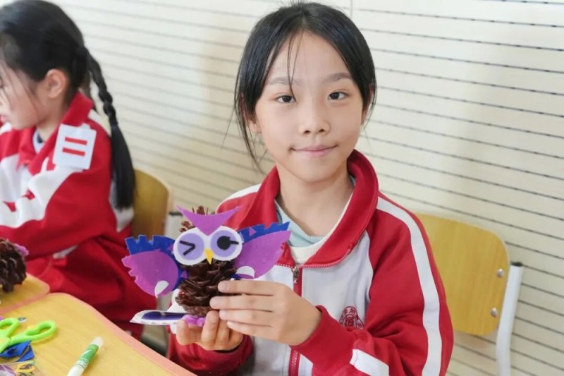 “美林美育大课堂”走进校园|松塔猫头鹰“变身记”