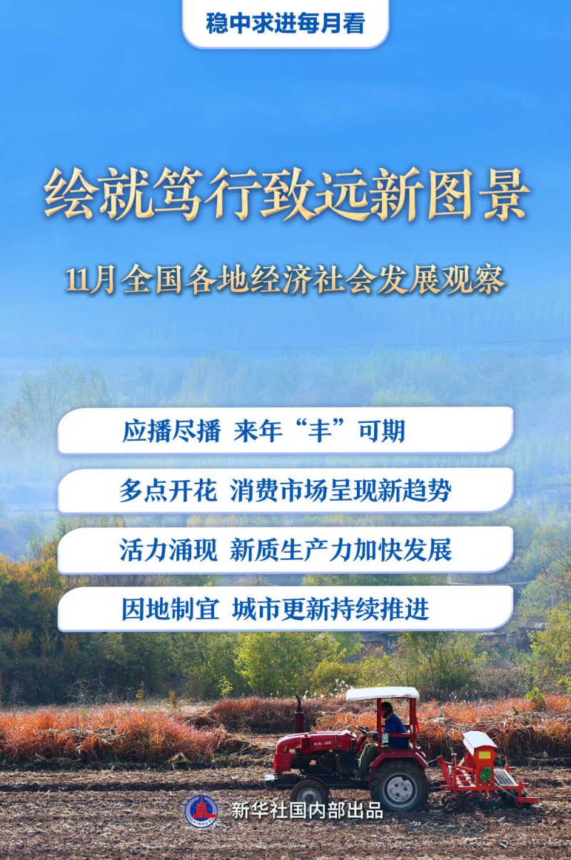 稳中求进每月看|绘就笃行致远新图景――11月全国各地经济社会发展观察