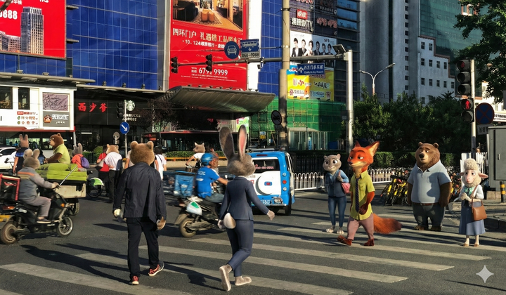 看完《疯狂动物城2》这样发合照火爆朋友圈，Nano Banana Pro 新玩法来了 | 附教程