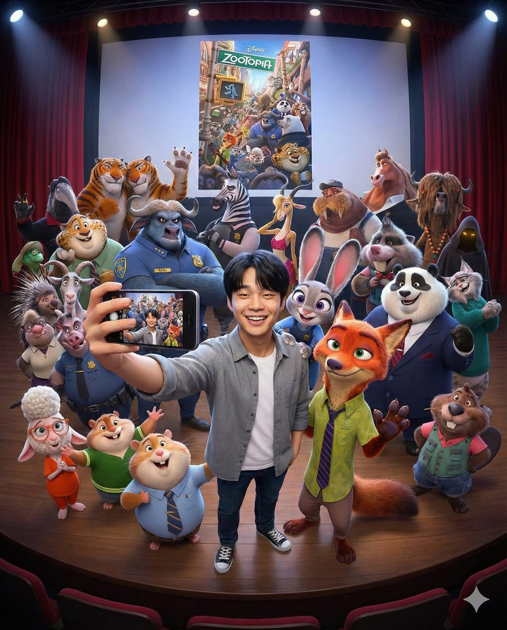 看完《疯狂动物城2》这样发合照火爆朋友圈，Nano Banana Pro 新玩法来了 | 附教程