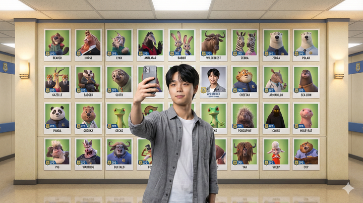 看完《疯狂动物城2》这样发合照火爆朋友圈，Nano Banana Pro 新玩法来了 | 附教程