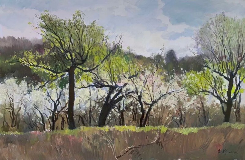 书画名家孙立新笔下风景迎新春