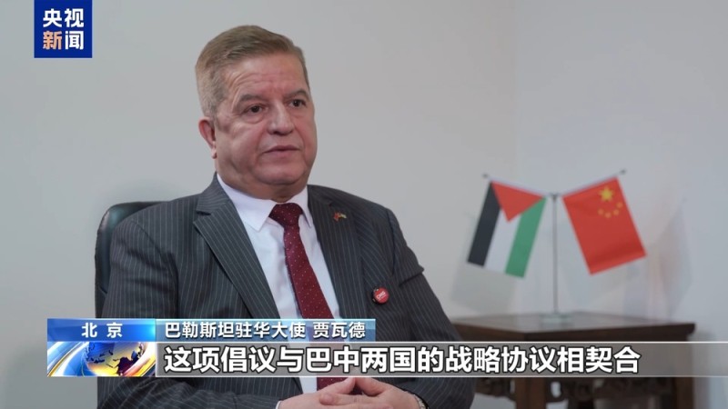 视频丨独家专访巴勒斯坦驻华大使：赞赏中方推动巴以和平进程建设性作用