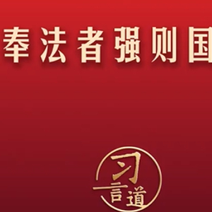 【良法善治】习言道｜奉法者强则国强